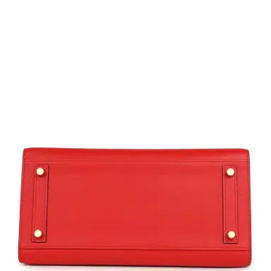HERMÈS Hermes Birkin Sellier 30 Rouge de Coeur Madame Gold Hardware | Thumbnail 6