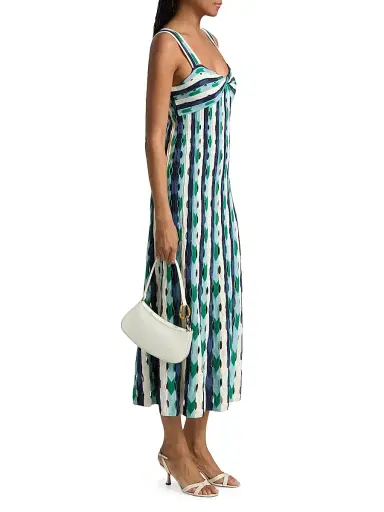 Simkhai Women's Christina Striped Knit Midi-Dress | Thumbnail 4