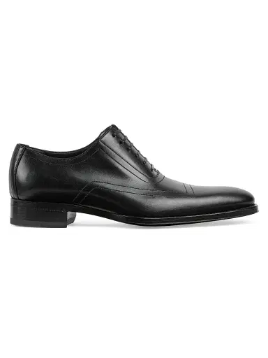Gucci Men's Iggy Leather Oxfords - Black - Size 9 | Thumbnail 1