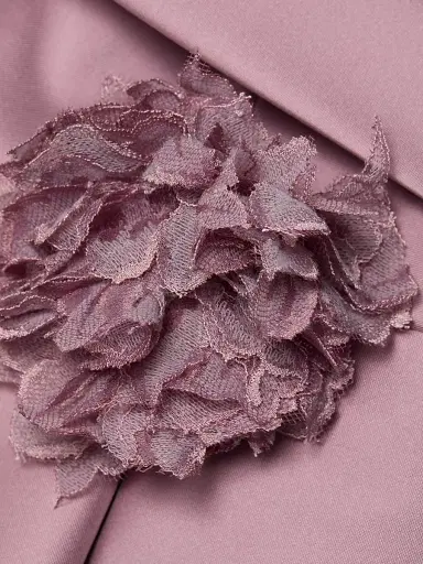 Teri Jon by Rickie Freeman Women's Mikado Lace Off-the-Shoulder Overlay Gown - Mauve | Thumbnail 7 Teri Jon by Rickie Freeman Women's Mikado Lace Off-the-Shoulder Overlay Gown - Mauve | Thumbnail 7