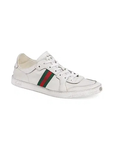 Gucci Men's Stretch Low-Top Sneakers - White - Size 9 | Thumbnail 2 Gucci Men's Stretch Low-Top Sneakers - White - Size 9 | Thumbnail 2