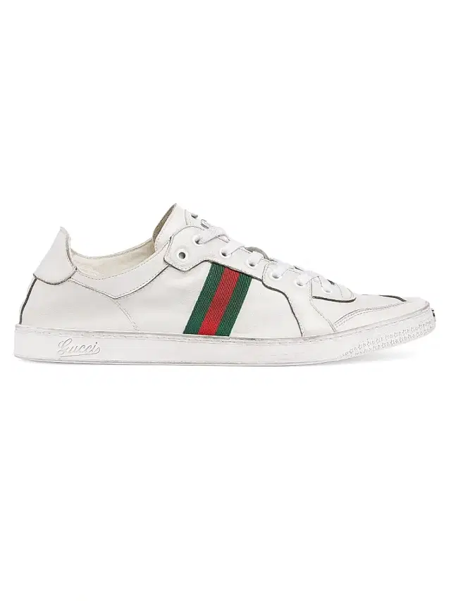 Gucci Men's Stretch Low-Top Sneakers - White