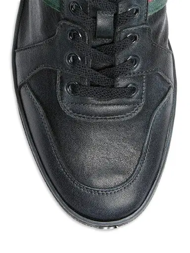 Gucci Men's Stretch Low-Top Sneakers - Black - Size 13 | Thumbnail 5