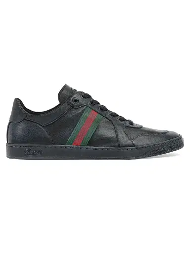 Gucci Men's Stretch Low-Top Sneakers - Black - Size 13 | Thumbnail 1