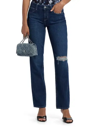 L'Agence Women's Armida Denim Low-Rise Straight-Leg Jeans | Thumbnail 3