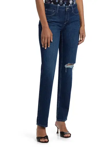 L'Agence Women's Armida Denim Low-Rise Straight-Leg Jeans | Thumbnail 4