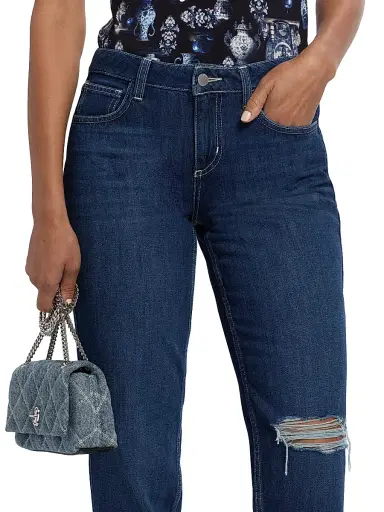 L'Agence Women's Armida Denim Low-Rise Straight-Leg Jeans | Thumbnail 6