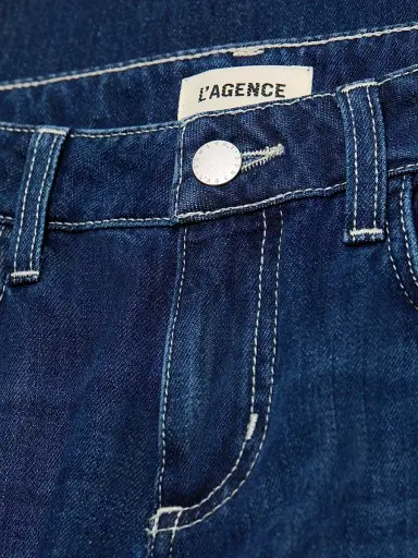 L'Agence Women's Armida Denim Low-Rise Straight-Leg Jeans | Thumbnail 7