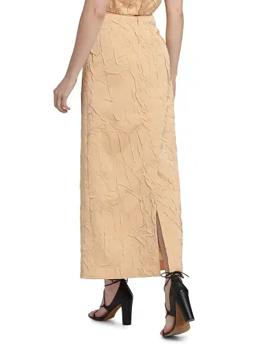 Ulla Johnson Women's Inez Satin Pencil Maxi Skirt - Driftwood - Size 6 | Thumbnail 5
