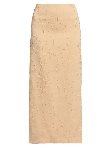 Ulla Johnson Women's Inez Satin Pencil Maxi Skirt - Driftwood - Size 6 | Thumbnail 1