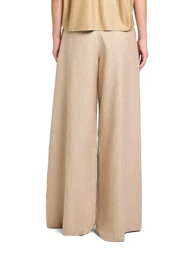 TWP Women's Avery Striped Wool-Linen Wide-Leg Pants | Thumbnail 5