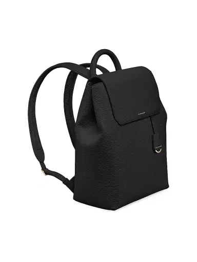 MAISON de SABRÉ Women's Medium Leather Soft Backpack - Black Caviar | Thumbnail 4 MAISON de SABRÉ Women's Medium Leather Soft Backpack - Black Caviar | Thumbnail 4