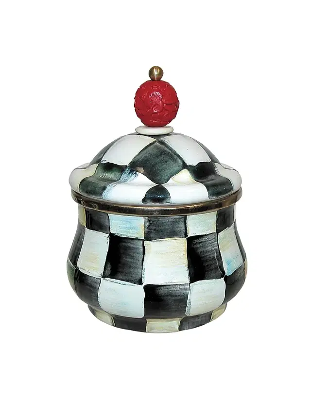 MacKenzie-Childs Courtly Check Sugar Bowl
