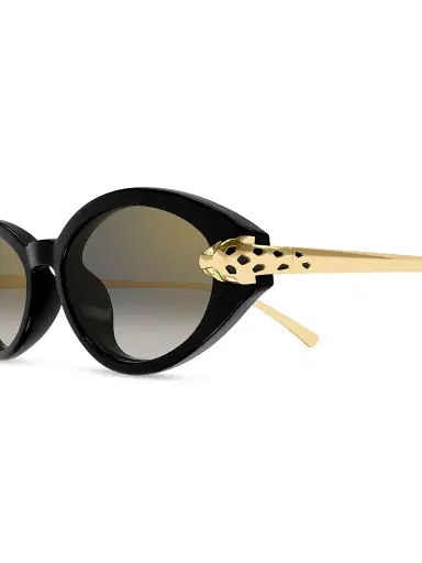 Cartier Women's Panthère Classic 52MM 24K-Gold-Plated Oval Sunglasses | Thumbnail 3 Cartier Women's Panthère Classic 52MM 24K-Gold-Plated Oval Sunglasses | Thumbnail 3