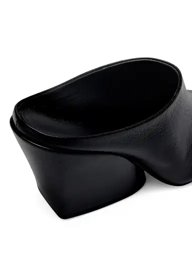 Proenza Schouler Women's Slant 70MM Leather Mules - Black | Thumbnail 4 Proenza Schouler Women's Slant 70MM Leather Mules - Black | Thumbnail 4