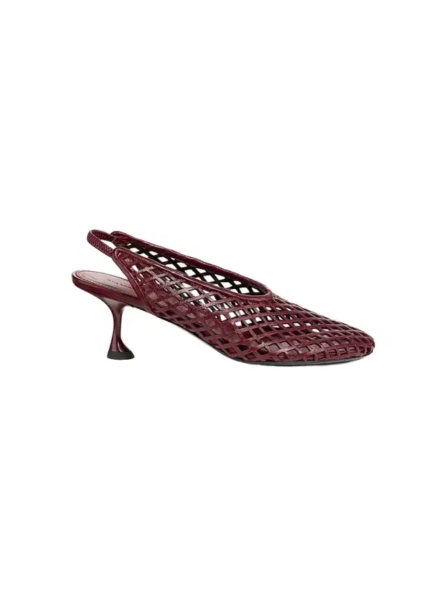 Proenza Schouler Women's Tee 60MM Perforated Leather Slingback Pumps - Currant