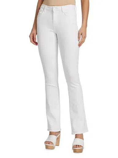 L'AGENCE Women's Selma High-Rise Baby Bootcut Jeans - Blanc | Thumbnail 3 L'AGENCE Women's Selma High-Rise Baby Bootcut Jeans - Blanc | Thumbnail 3