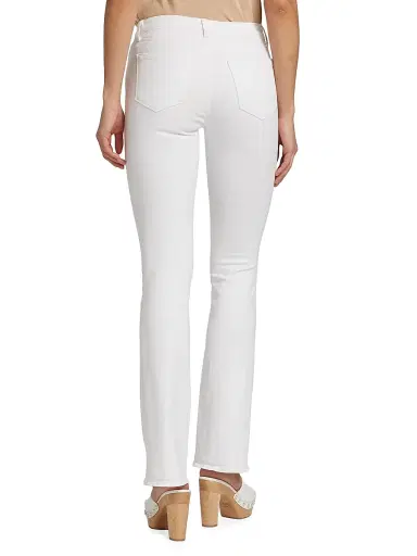 L'AGENCE Women's Selma High-Rise Baby Bootcut Jeans - Blanc | Thumbnail 5 L'AGENCE Women's Selma High-Rise Baby Bootcut Jeans - Blanc | Thumbnail 5