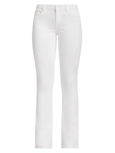 L'AGENCE Women's Selma High-Rise Baby Bootcut Jeans - Blanc | Thumbnail 1 L'AGENCE Women's Selma High-Rise Baby Bootcut Jeans - Blanc | Thumbnail 1