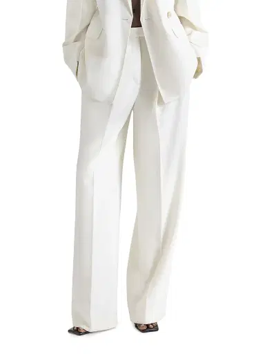 Givenchy Women's Double Pleat Pants in Wool and Mohair | Thumbnail 3 Givenchy Women's Double Pleat Pants in Wool and Mohair | Thumbnail 3