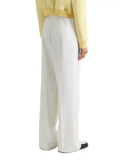 Givenchy Women's Double Pleat Pants in Wool and Mohair | Thumbnail 4 Givenchy Women's Double Pleat Pants in Wool and Mohair | Thumbnail 4