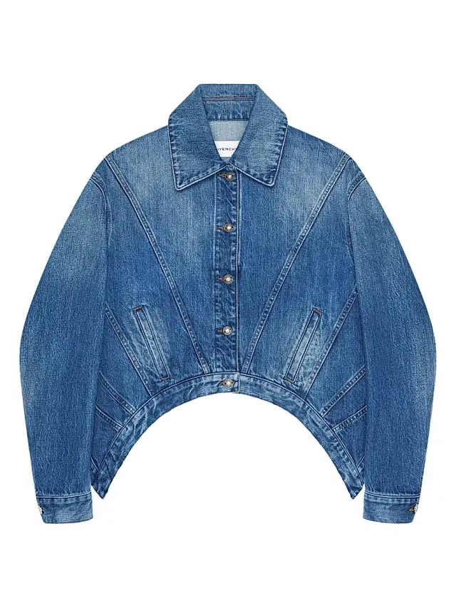 Givenchy Women's Trapeze Jacket in Denim - Medium Blue