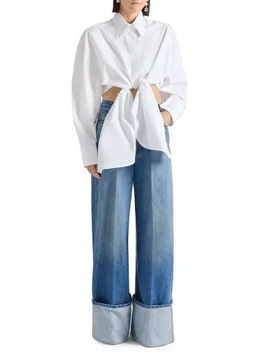 Givenchy Women's Turn-Up Jeans - Medium Blue - Size 31 | Thumbnail 4 Givenchy Women's Turn-Up Jeans - Medium Blue - Size 31 | Thumbnail 4
