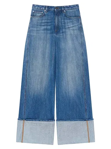 Givenchy Women's Turn-Up Jeans - Medium Blue - Size 31 | Thumbnail 1 Givenchy Women's Turn-Up Jeans - Medium Blue - Size 31 | Thumbnail 1