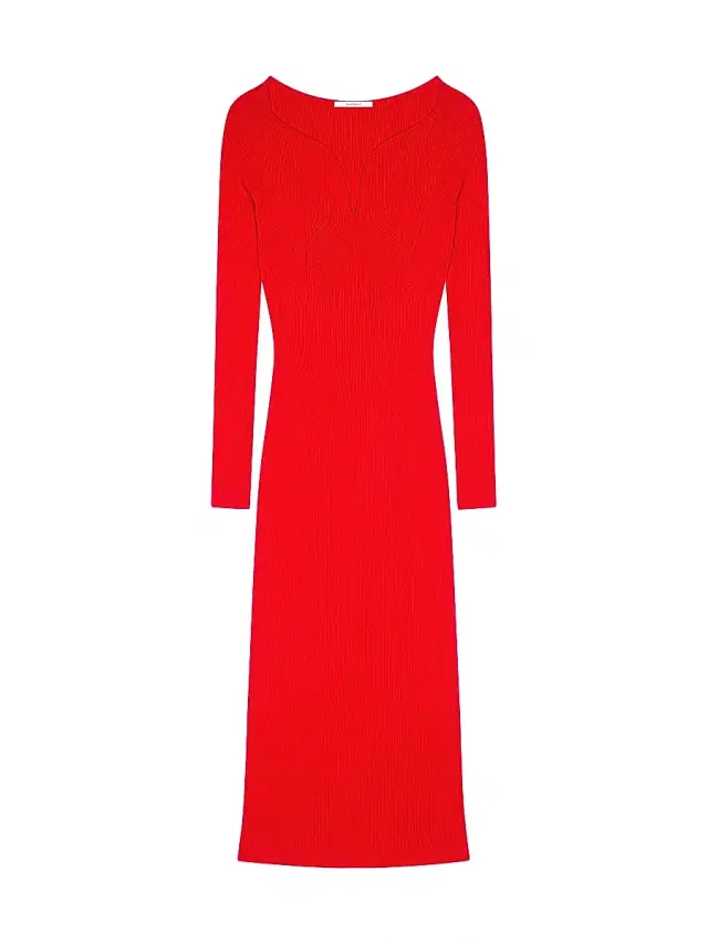 Givenchy Women's Kickback Midi Dress in Ribbed Knit - Poppy Red