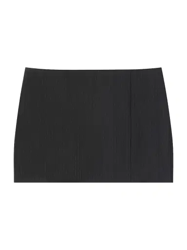 Givenchy Women's Mini Striped Skirt in Wool - Dark Grey - Size 10 | Thumbnail 1