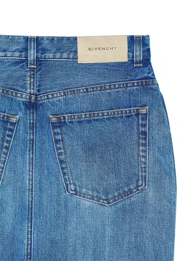 Givenchy Women's Midi Pants Skirt in Medium Denim - Medium Blue - Size 12 | Thumbnail 5