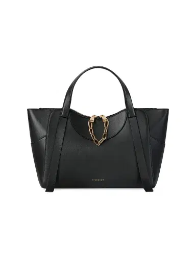 Givenchy Women's The Snatch Medium Shoulder Bag in Grained Leather - Black | Thumbnail 1 Givenchy Women's The Snatch Medium Shoulder Bag in Grained Leather - Black | Thumbnail 1