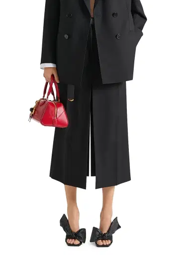 Givenchy Women's Midi Pants Skirt in Wool and Mohair - Black - Size 10 | Thumbnail 3 Givenchy Women's Midi Pants Skirt in Wool and Mohair - Black - Size 10 | Thumbnail 3