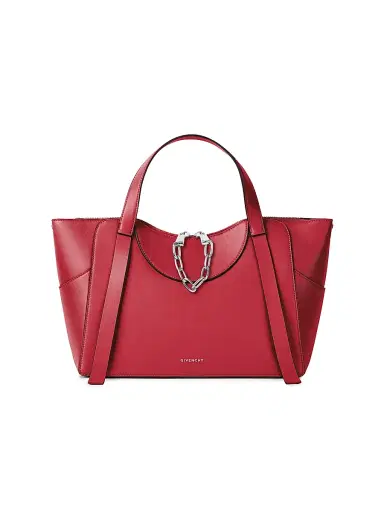 Givenchy Women's Medium The Snatch Top Handle Bag in Grained Leather - Equestrian Red | Thumbnail 1