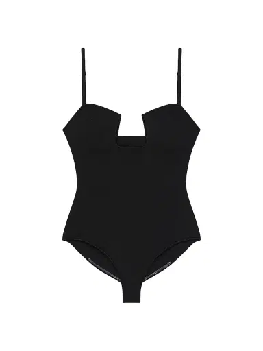 Givenchy Women's Cutaway Bodysuit in Engineered Knit | Thumbnail 1 Givenchy Women's Cutaway Bodysuit in Engineered Knit | Thumbnail 1