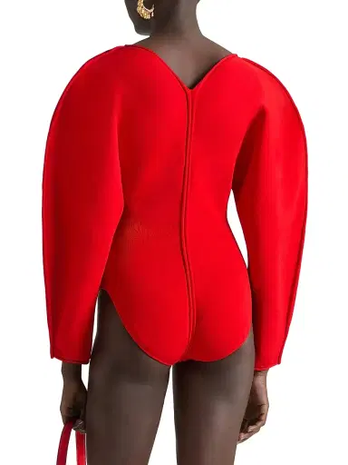 Givenchy Women's Cocoon Bodysuit in Engineered Knit | Thumbnail 3 Givenchy Women's Cocoon Bodysuit in Engineered Knit | Thumbnail 3