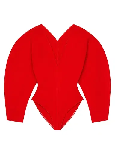 Givenchy Women's Cocoon Bodysuit in Engineered Knit | Thumbnail 1 Givenchy Women's Cocoon Bodysuit in Engineered Knit | Thumbnail 1