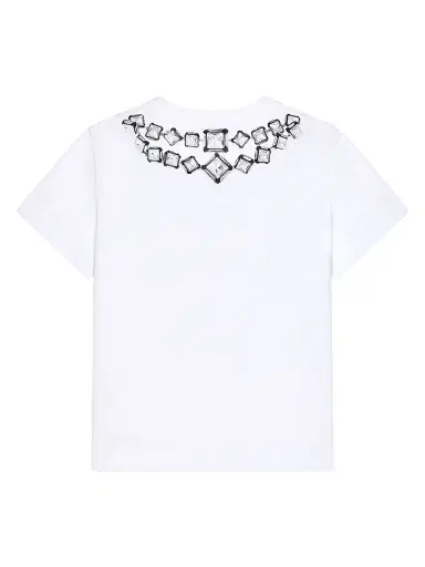 Givenchy Women's T-Shirt in Cotton with Deconstructed Crystals print - White - Size XS | Thumbnail 3 Givenchy Women's T-Shirt in Cotton with Deconstructed Crystals print - White - Size XS | Thumbnail 3