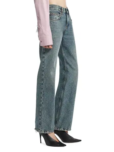 Balenciaga Women's Regular Fit Jeans - Dirty Vintage Blue - Size 28 | Thumbnail 3 Balenciaga Women's Regular Fit Jeans - Dirty Vintage Blue - Size 28 | Thumbnail 3