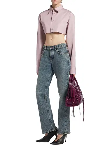 Balenciaga Women's Regular Fit Jeans - Dirty Vintage Blue - Size 28 | Thumbnail 6 Balenciaga Women's Regular Fit Jeans - Dirty Vintage Blue - Size 28 | Thumbnail 6
