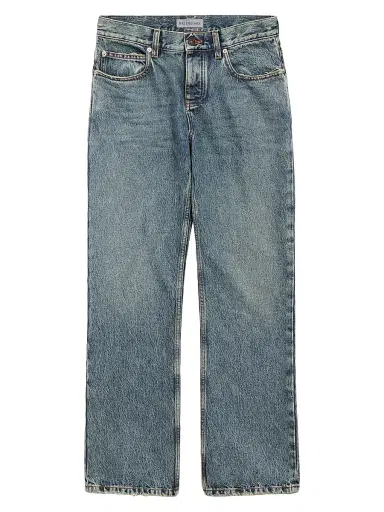 Balenciaga Women's Regular Fit Jeans - Dirty Vintage Blue - Size 28 | Thumbnail 1 Balenciaga Women's Regular Fit Jeans - Dirty Vintage Blue - Size 28 | Thumbnail 1