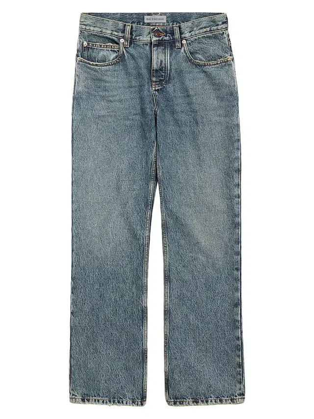 Balenciaga Women's Regular Fit Jeans - Dirty Vintage Blue