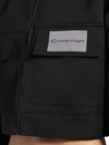 Balenciaga Women's Cropped Tracksuit Jacket - Black - Size 8 | Thumbnail 5 Balenciaga Women's Cropped Tracksuit Jacket - Black - Size 8 | Thumbnail 5
