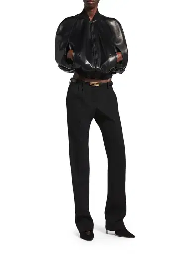 Balenciaga Women's Slim Tailored Pants - Black - Size 8 | Thumbnail 6 Balenciaga Women's Slim Tailored Pants - Black - Size 8 | Thumbnail 6
