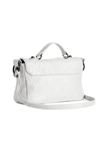 Balenciaga Women's Le City Flap Nano Crossbody Bag - Optic White | Thumbnail 2 Balenciaga Women's Le City Flap Nano Crossbody Bag - Optic White | Thumbnail 2