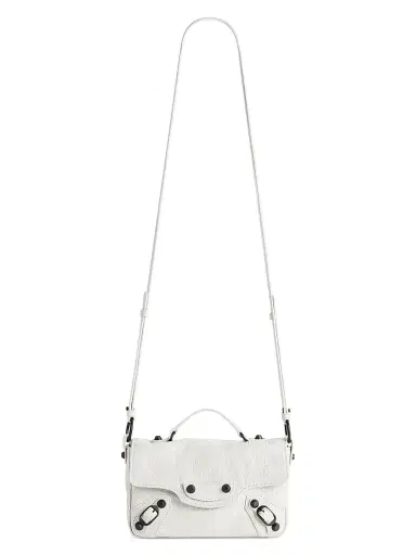 Balenciaga Women's Le City Flap Nano Crossbody Bag - Optic White | Thumbnail 1 Balenciaga Women's Le City Flap Nano Crossbody Bag - Optic White | Thumbnail 1