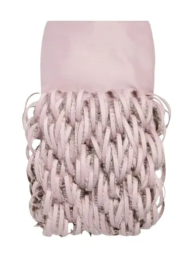 Balenciaga Women's Fluffy Feathers Pencil Skirt - Dusty Pink - Size 00 | Thumbnail 1 Balenciaga Women's Fluffy Feathers Pencil Skirt - Dusty Pink - Size 00 | Thumbnail 1