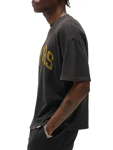 Represent Men's Owners Cotton Crewneck Crop T-Shirt - Faded Black - Size XXL | Thumbnail 6 Represent Men's Owners Cotton Crewneck Crop T-Shirt - Faded Black - Size XXL | Thumbnail 6