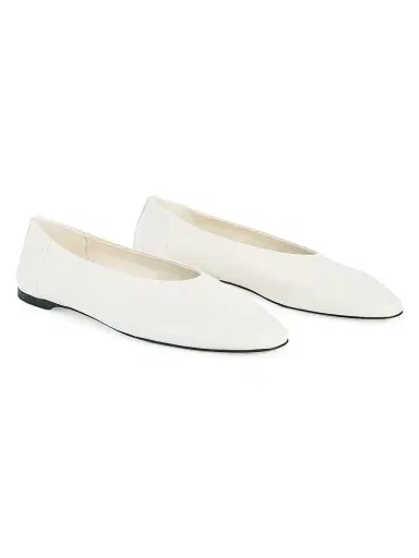 TOTEME Women's Leather Ballet Flats - Off White - Size 12 | Thumbnail 2 TOTEME Women's Leather Ballet Flats - Off White - Size 12 | Thumbnail 2