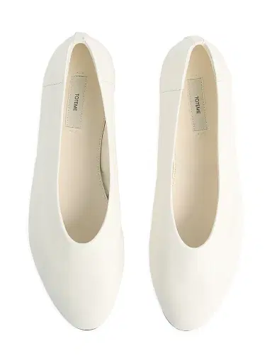 TOTEME Women's Leather Ballet Flats - Off White - Size 12 | Thumbnail 3 TOTEME Women's Leather Ballet Flats - Off White - Size 12 | Thumbnail 3